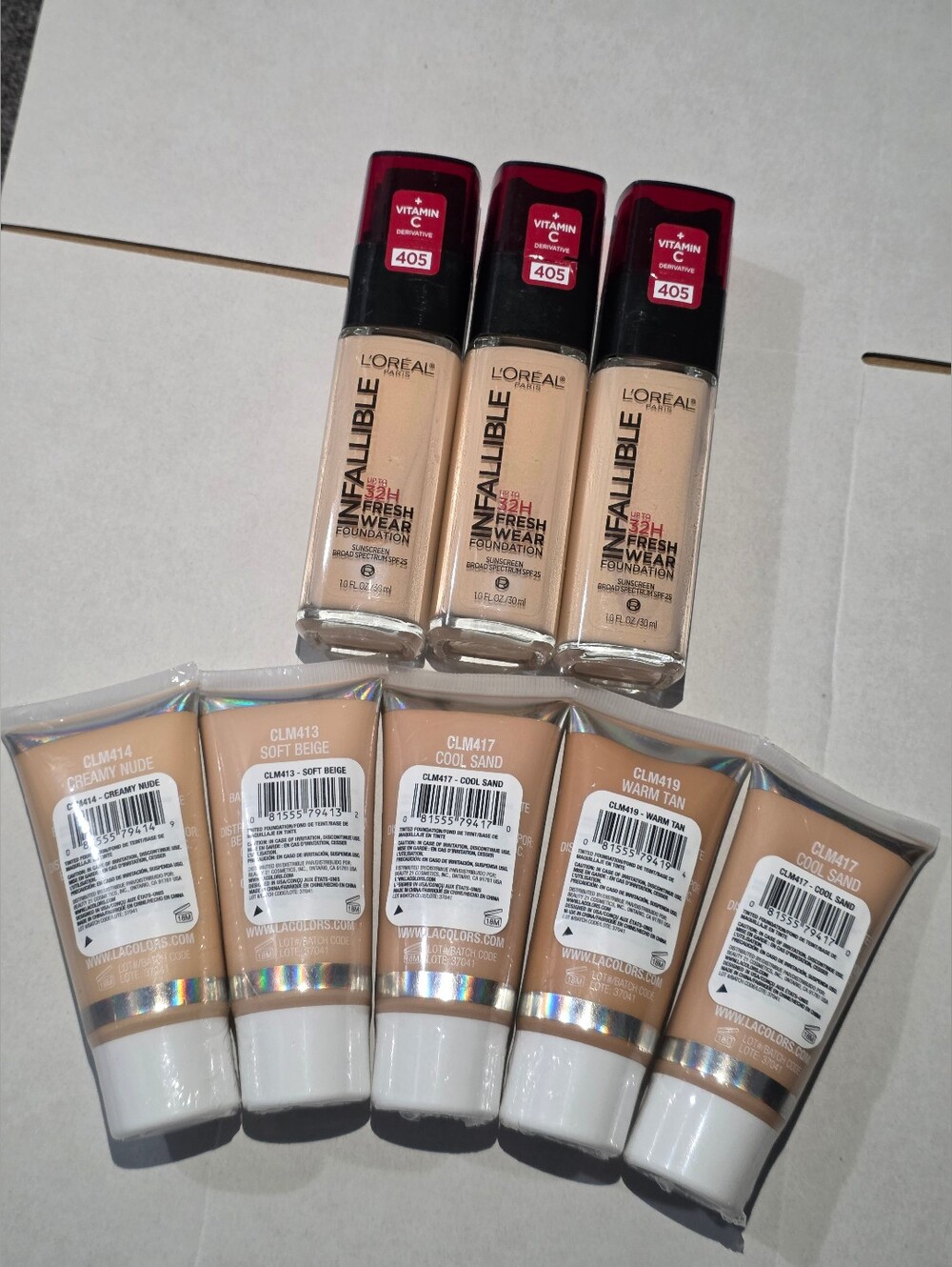 25 Pcs Wholesale Makeup Bundle Lot L'Oreal/Hard Candy/LA Colors ($350+ Value) - Picture 2 of 6